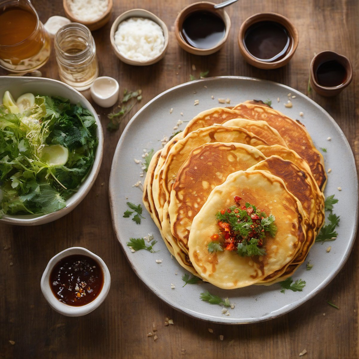Korean Pancakes - Pajun — Fresh homemade recipe photo