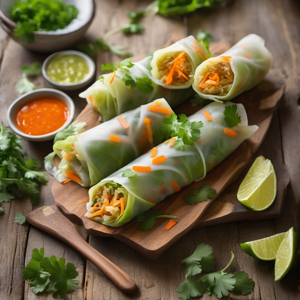 Sexy Cabbage (+ Cilantro-Lime Carrot and Cabbage Spring Rolls) — Fresh homemade recipe photo