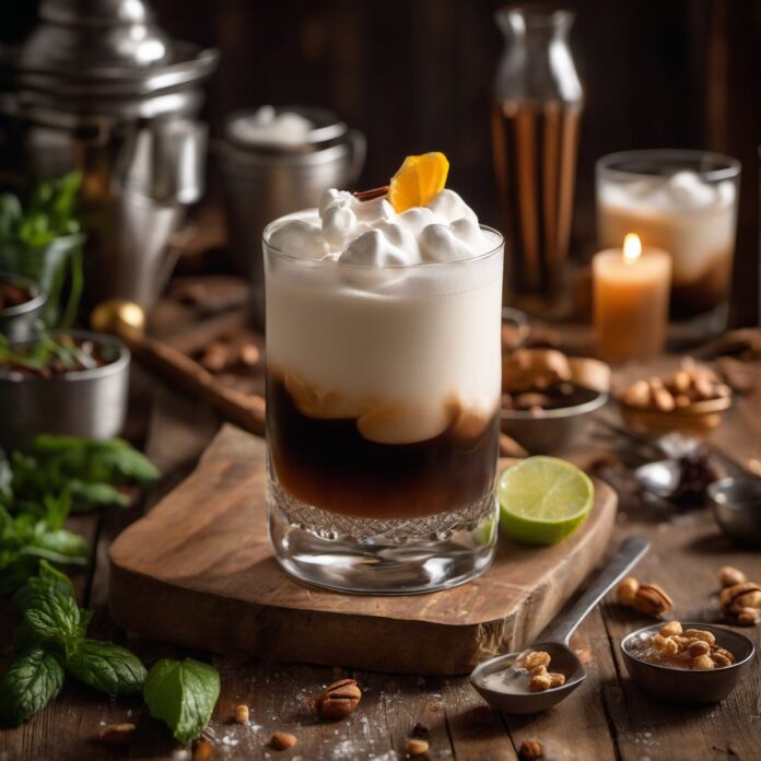 White Russian Cocktail — Fresh homemade recipe photo