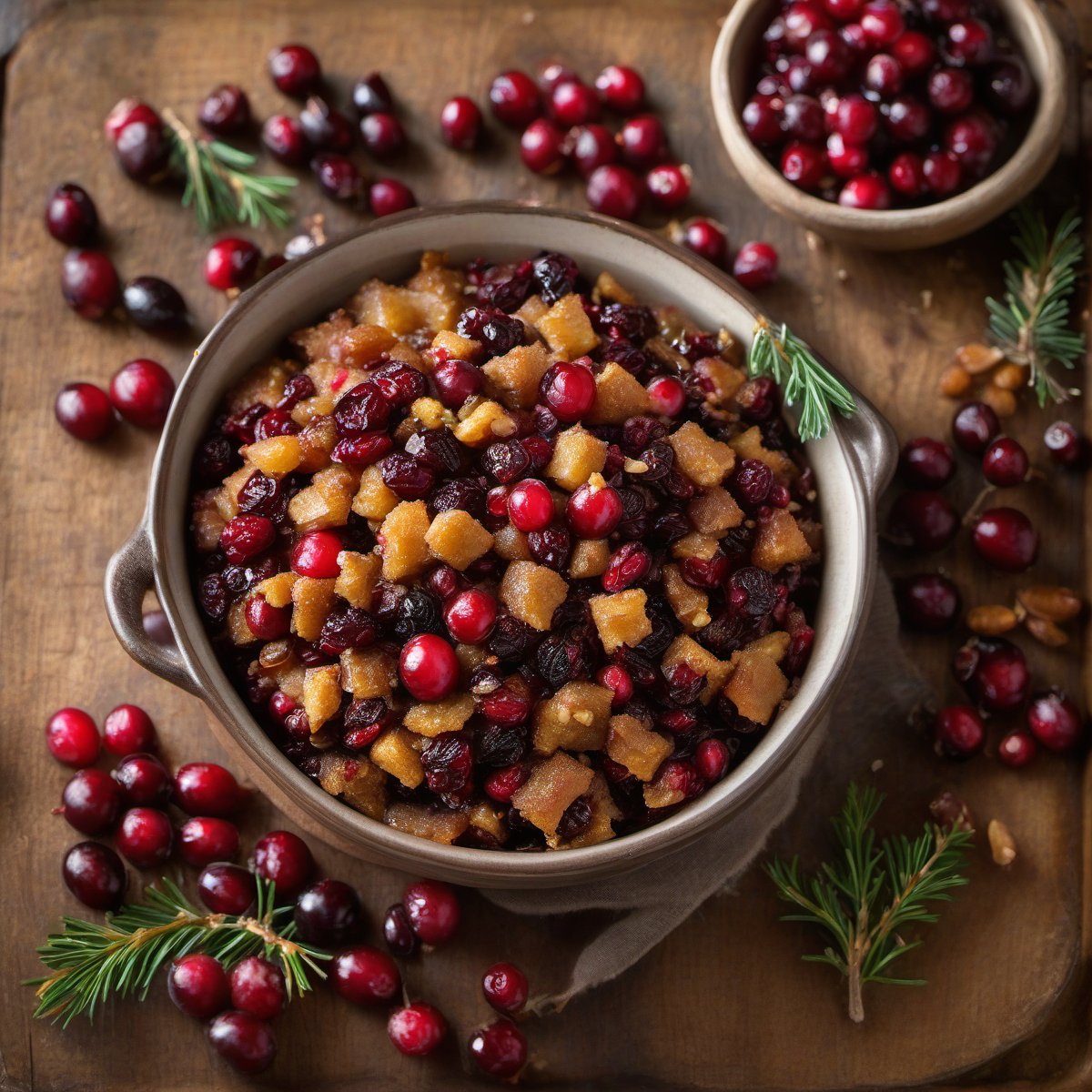 Cranberry-studded mincemeat — Fresh homemade recipe photo