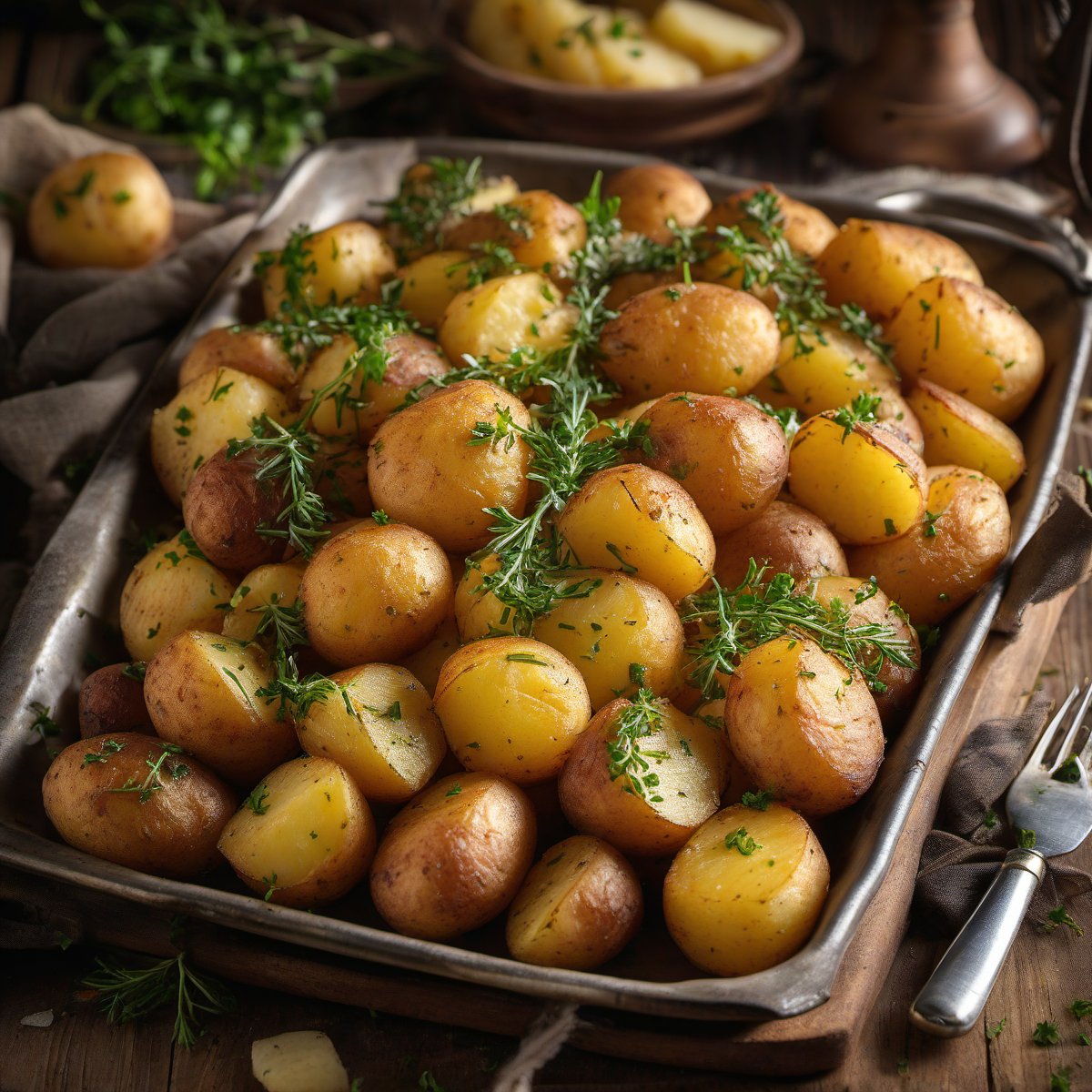 Rapid roastini (Quick ‘roast’ potatoes) — Fresh homemade recipe photo