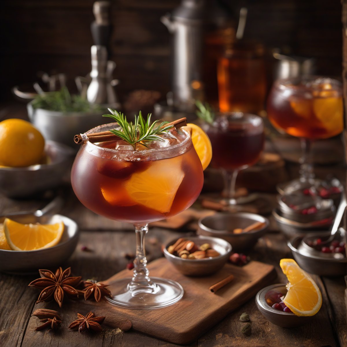 Spiced Manhattan Cocktail Recipe — Fresh homemade recipe photo