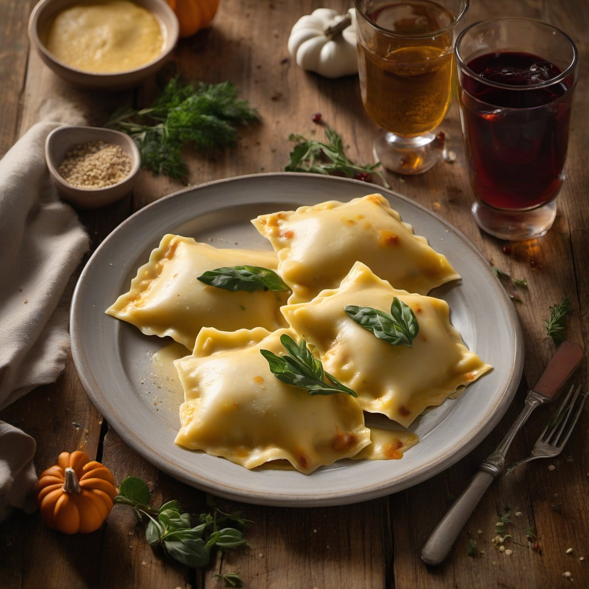 Thanksgiving Leftovers Ravioli — Fresh homemade recipe photo