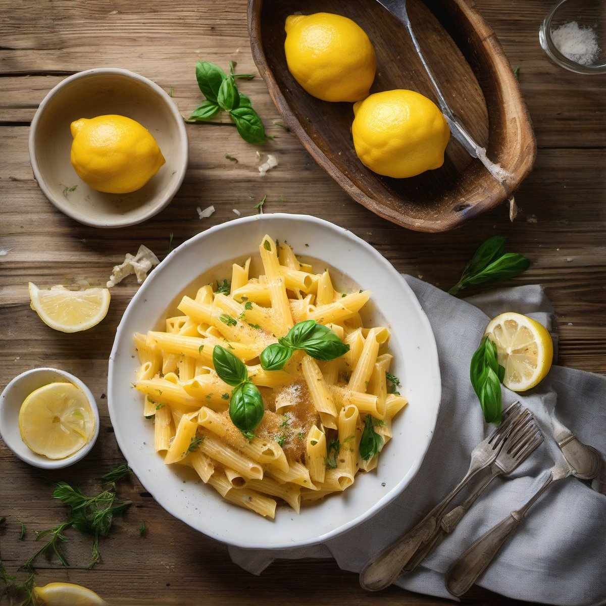 Baked Lemon Pasta — Fresh homemade recipe photo