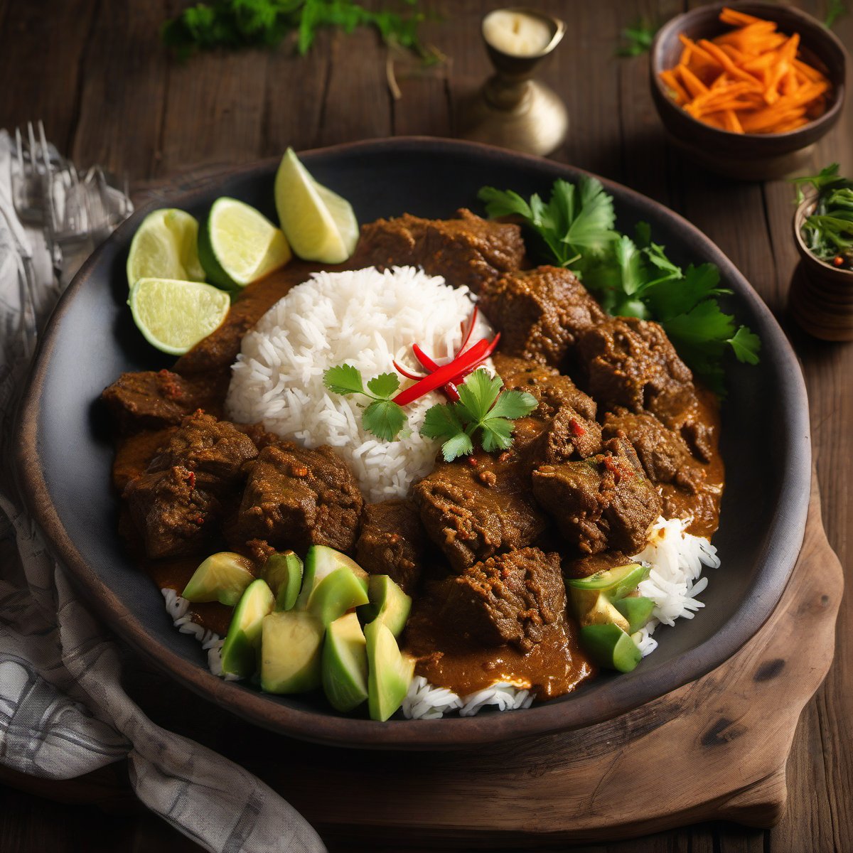 Beef rendang — Fresh homemade recipe photo
