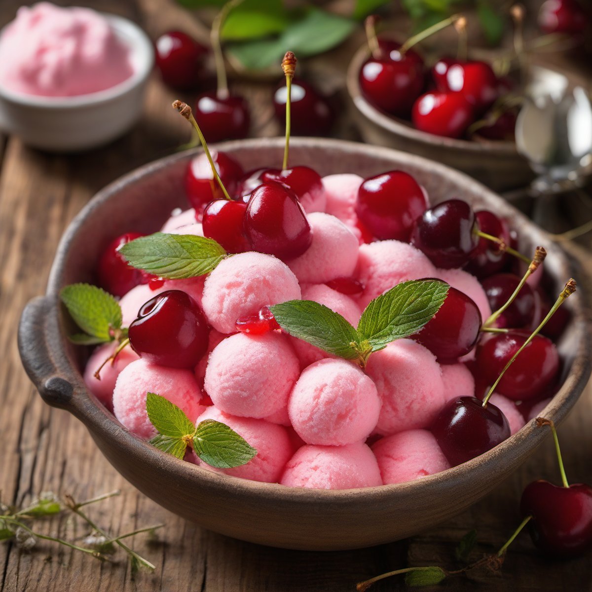 Cherry Sherbet — Fresh homemade recipe photo