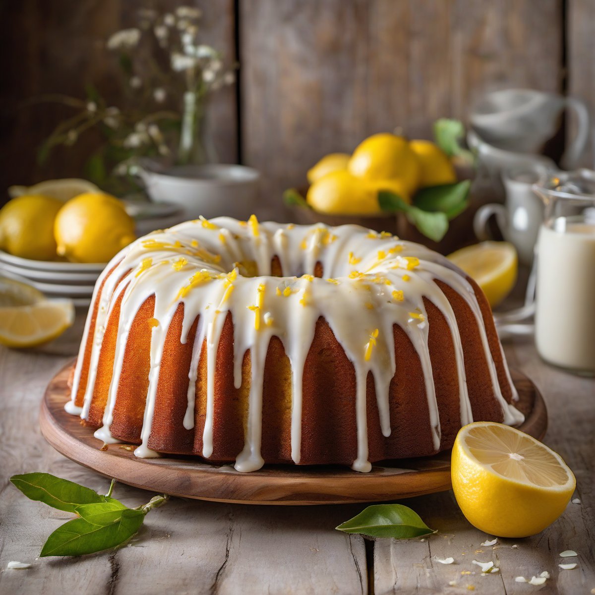 Lemon-Buttermilk Bundt Cake — Fresh homemade recipe photo