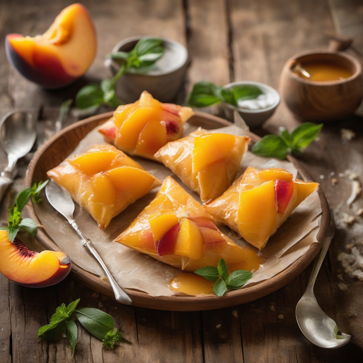 Quick-and-Easy Peach Parcels — Fresh homemade recipe photo