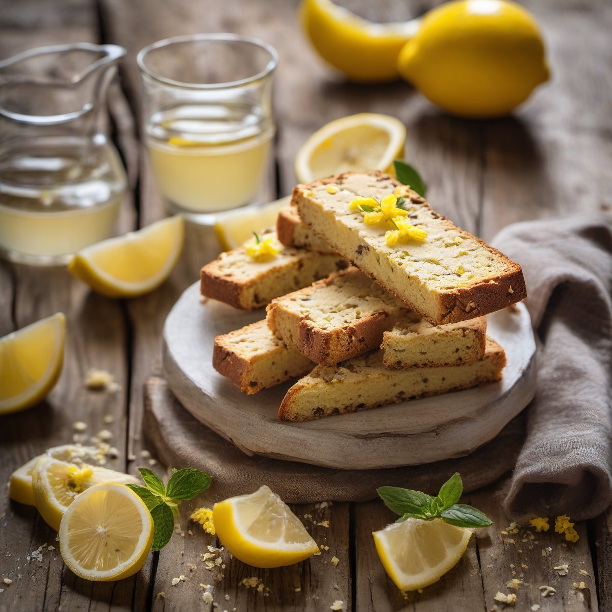 Biscotti with limoncello — Fresh homemade recipe photo