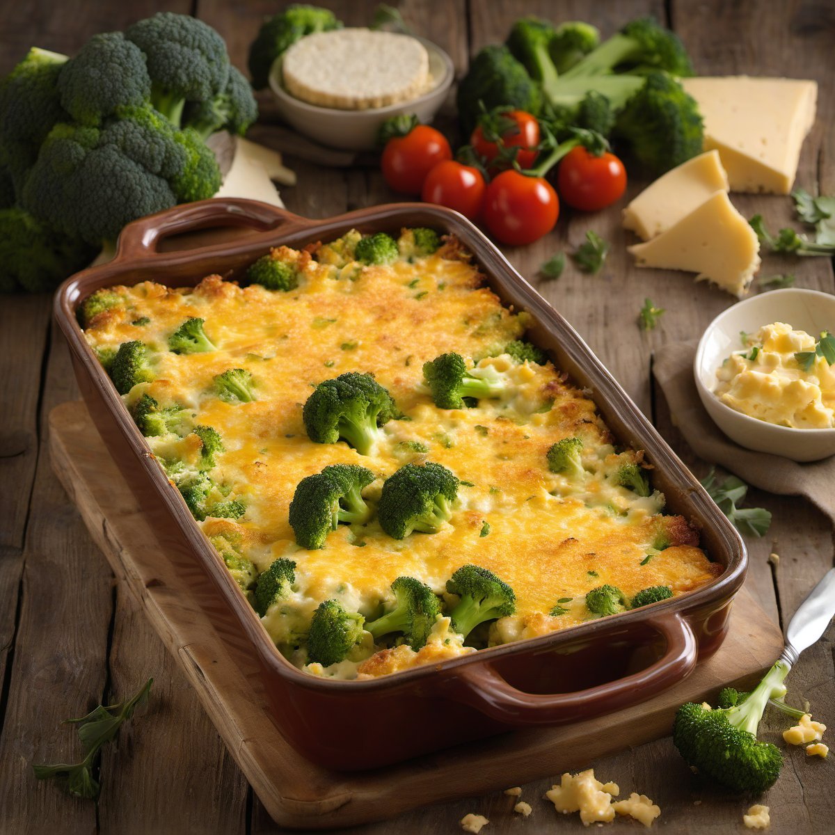 Broccoli Cheese & Cracker Casserole — Fresh homemade recipe photo