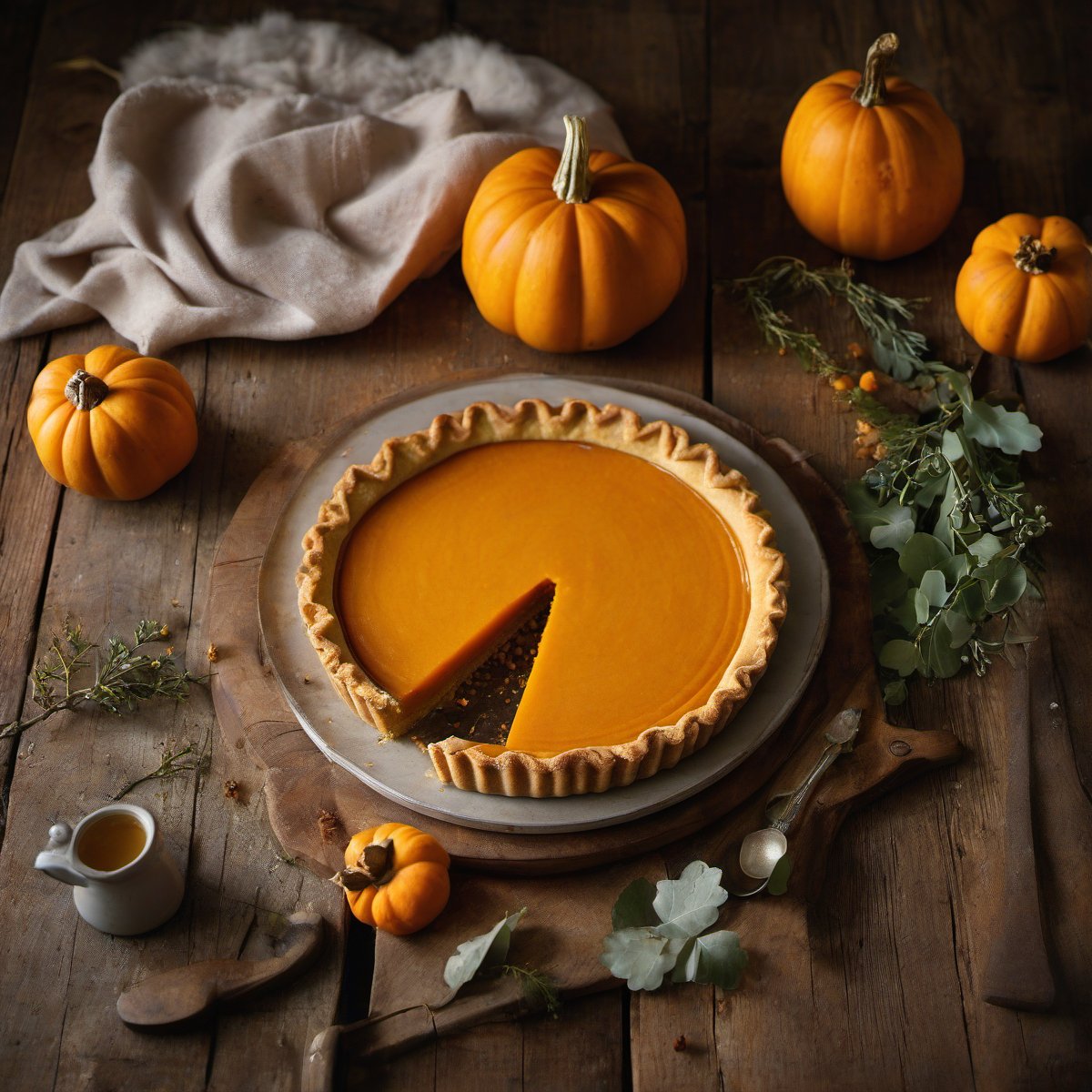 Butternut squash pie — Fresh homemade recipe photo