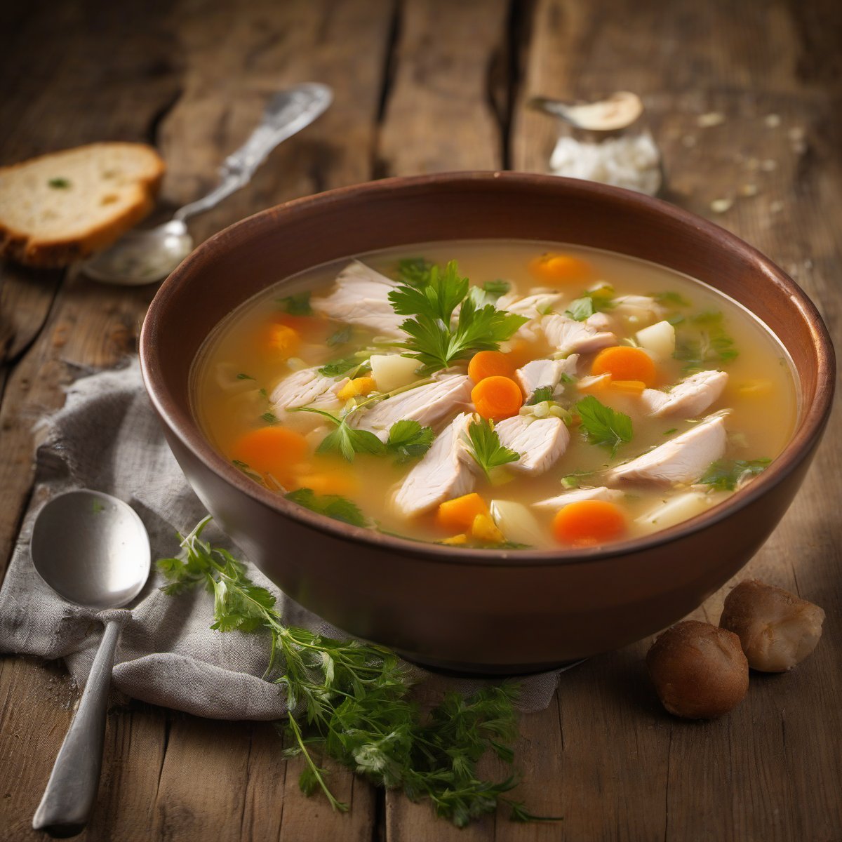 Chicken Soup — Fresh homemade recipe photo