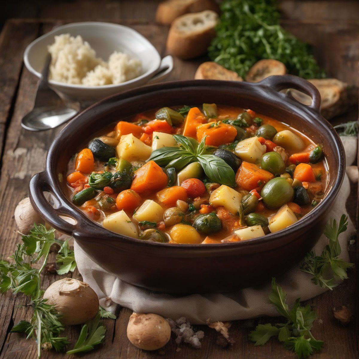Italian Vegetable Stew — Fresh homemade recipe photo