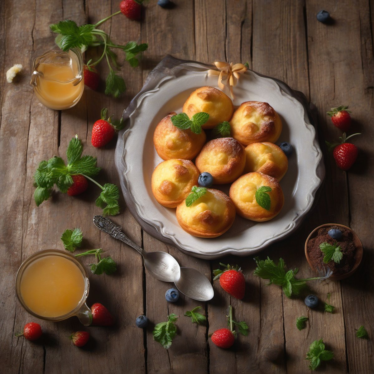 Mini Dutch Babies — Fresh homemade recipe photo