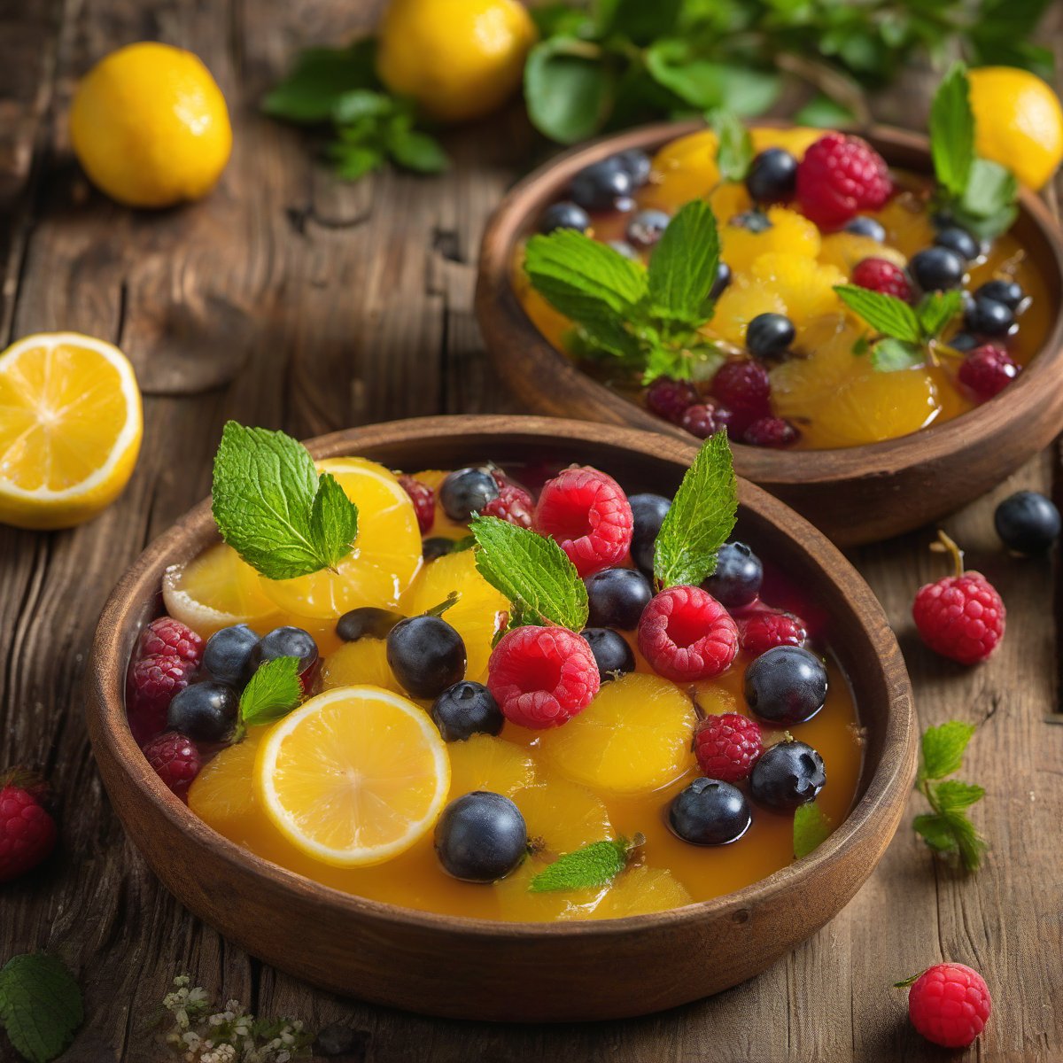 Nimbu Pani with Fresh Berries — Fresh homemade recipe photo