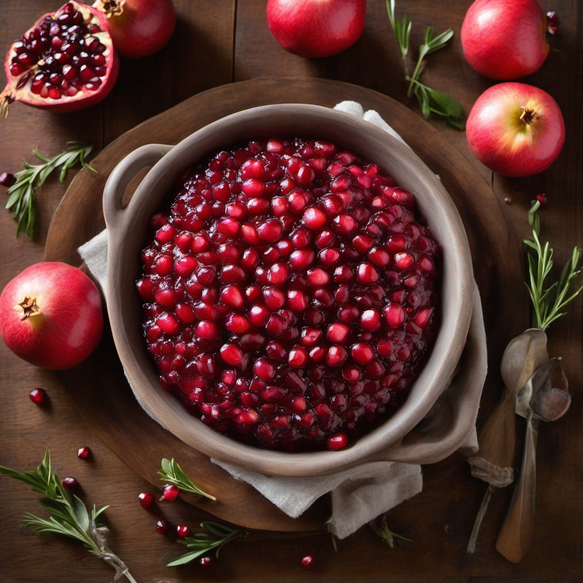 Pomegranate Apple Cranberry Relish — Fresh homemade recipe photo