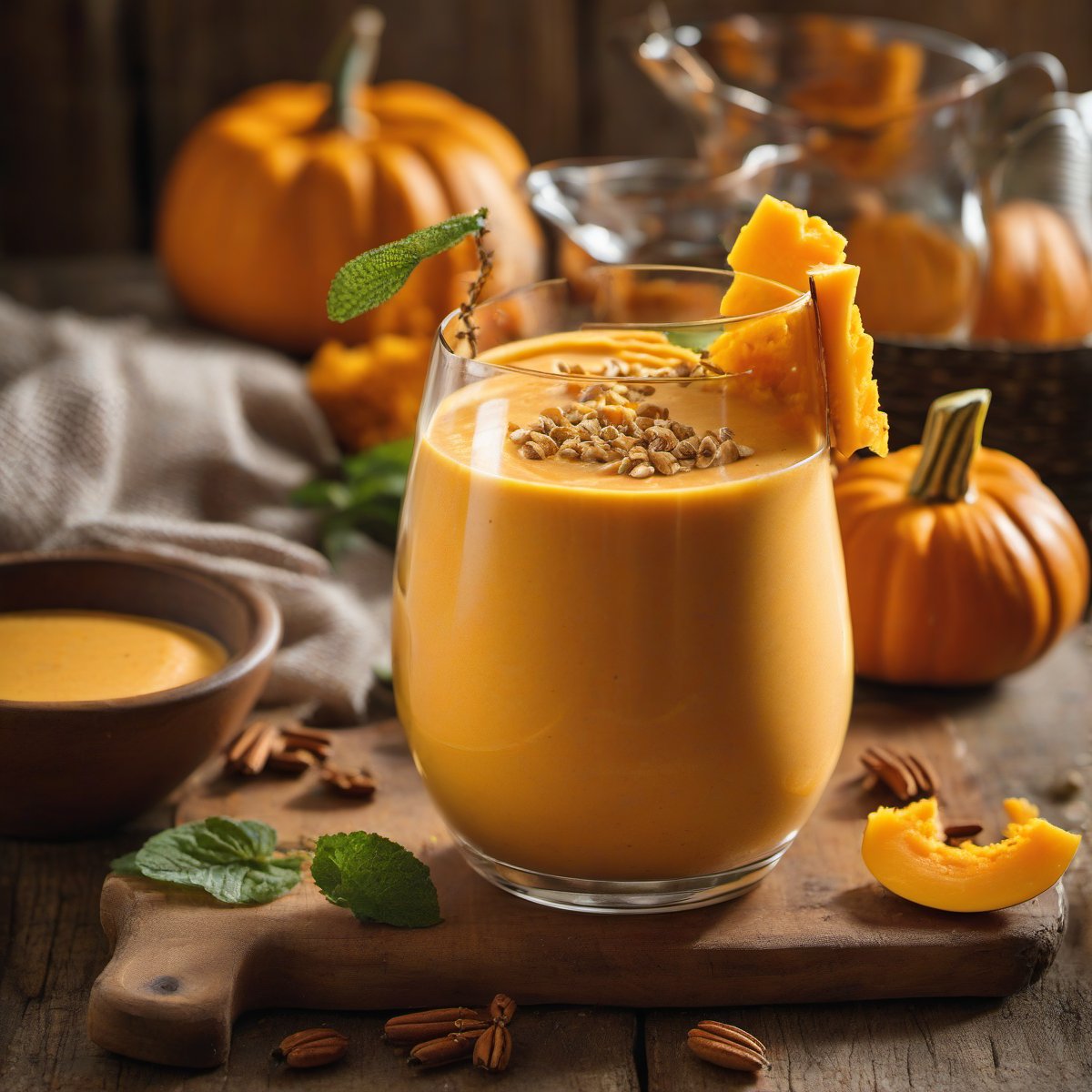 Pumpkin Smoothie — Fresh homemade recipe photo