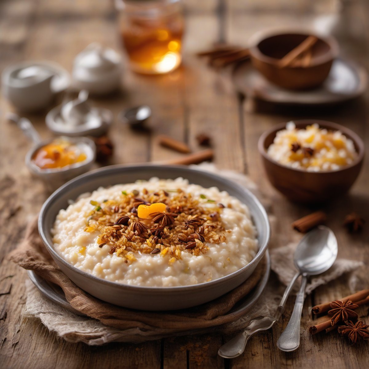 Spiced rice pudding — Fresh homemade recipe photo