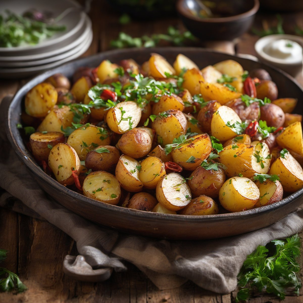 Spicy Oven-Roasted Potatoes — Fresh homemade recipe photo