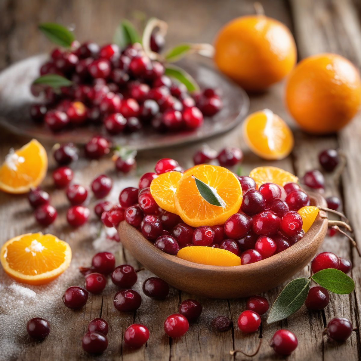 Vanilla-Orange Sugared Cranberries — Fresh homemade recipe photo